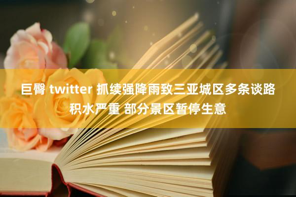 巨臀 twitter 抓续强降雨致三亚城区多条谈路积水严重 部分景区暂停生意