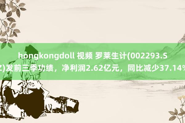 hongkongdoll 视频 罗莱生计(002293.SZ)发前三季功绩，净利润2.62亿元，同比