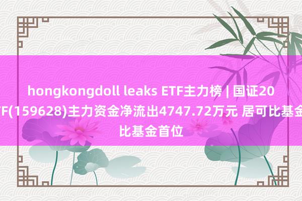 hongkongdoll leaks ETF主力榜 | 国证2000ETF(159628)主力资金净流出4747.72万元 居可比基金首位