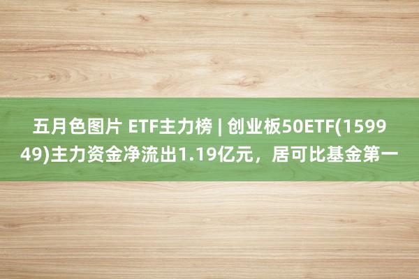 五月色图片 ETF主力榜 | 创业板50ETF(159949)主力资金净流出1.19亿元，居可比基金第一