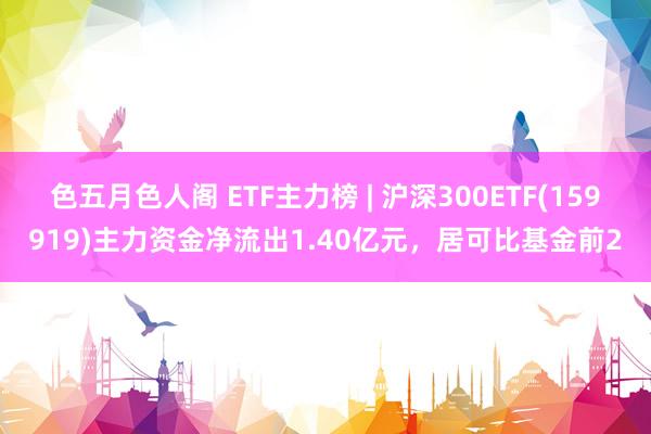 色五月色人阁 ETF主力榜 | 沪深300ETF(159919)主力资金净流出1.40亿元，居可比基金前2