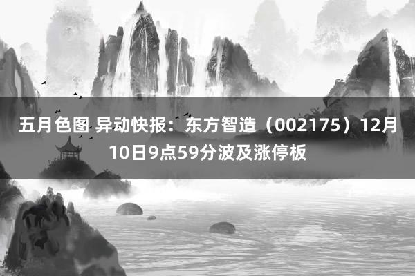 五月色图 异动快报：东方智造（002175）12月10日9点59分波及涨停板