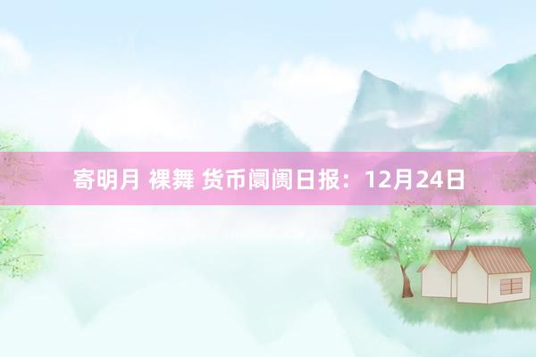 寄明月 裸舞 货币阛阓日报：12月24日